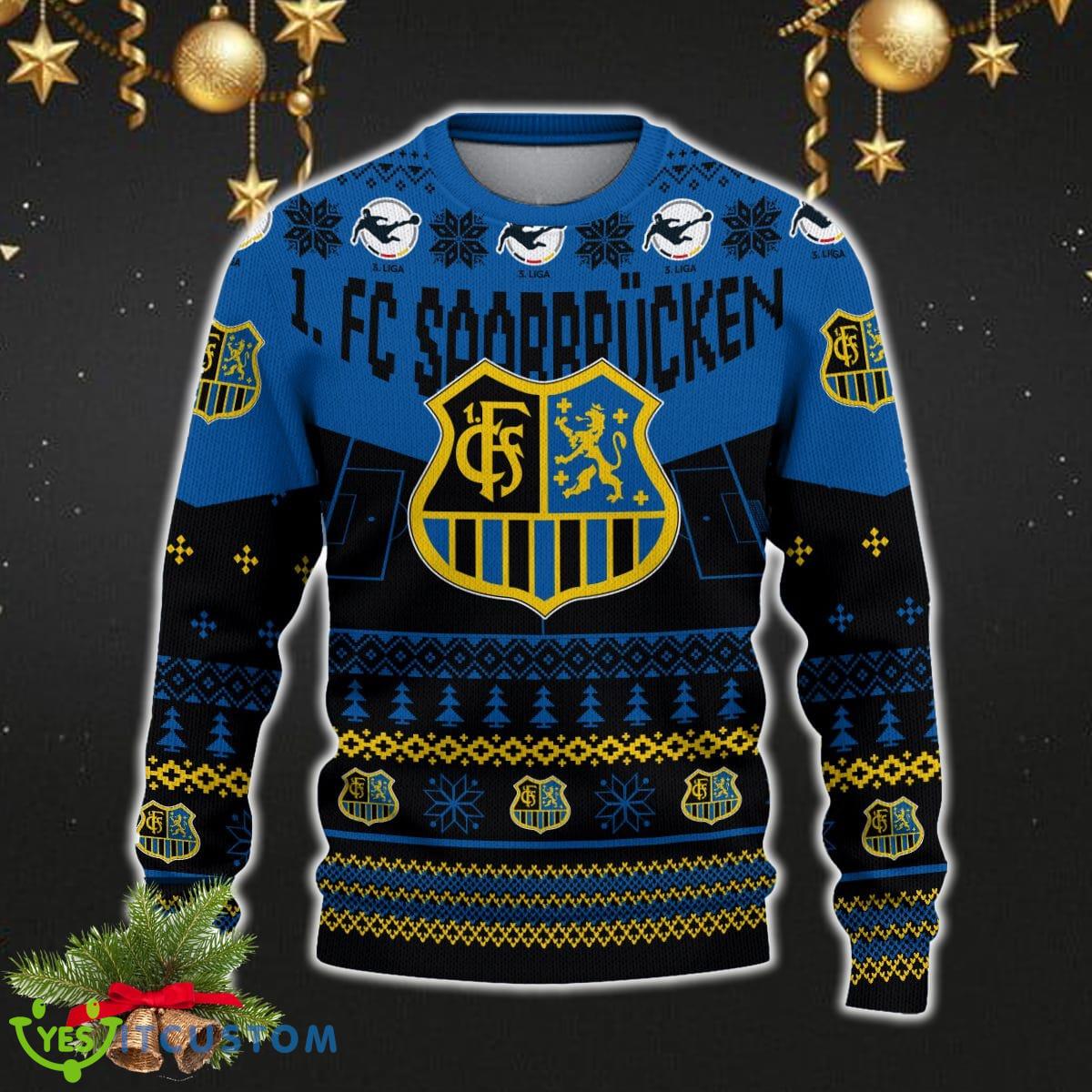1 FC Saarbracken Snowflakes Tree Custom Name Ugly Christmas Sweater New For Fans Gift Holidays Christmas 5 1 FC Saarbracken Snowflakes Tree Custom Name Ugly Christmas Sweater New For Fans Gift Holidays Christmas - 1 FC Saarbracken 3D Sweater Christmas Photo 2