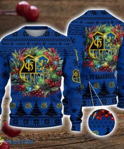 1. FC Saarbrucken 3D Ugly Christmas Sweater Christmas Gift For Fans Men Women Christmas Sweater Product Photo 1