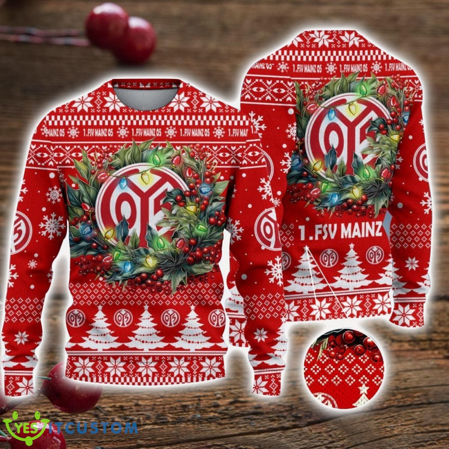 1. FSV Mainz 05 3D Ugly Christmas Sweater Christmas Gift For Fans Men Women Christmas Sweater 7 1. FSV Mainz 05 3D Ugly Christmas Sweater Christmas Gift For Fans Men Women Christmas Sweater Product Photo 1