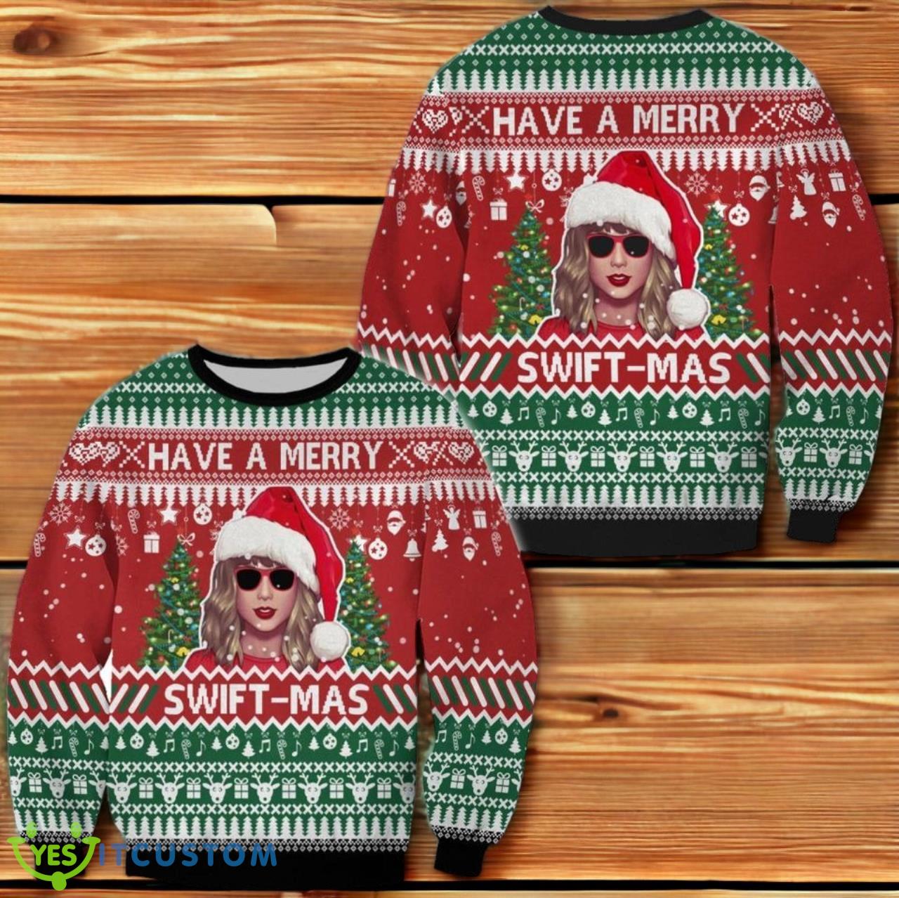 3D Have A Merry Swift-Mas Ugly Sweater 3 3D Have A Merry Swift-Mas Ugly Sweater Product Photo 1