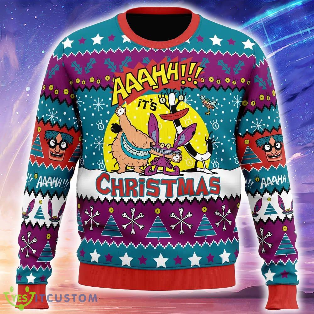 Aaahh!!! Real Monsters Nickelodeon Knitted Christmas Sweater AOP Gift For Men And Women 5 Aaahh!!! Real Monsters Nickelodeon Knitted Christmas Sweater AOP Gift For Men And Women - Aaahh!!! Real Monsters Nickelodeon Ugly Christmas Sweater_1