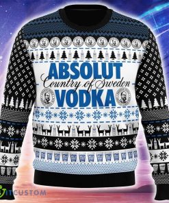 Absolut Vodka Ugly Xmas Sweater Gift Holidays - Absolut Vodka Ugly Christmas Sweater_1