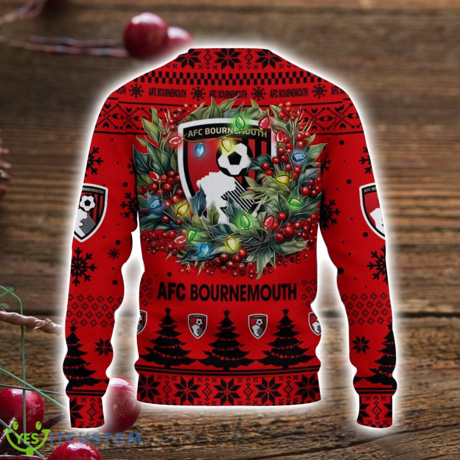 A.F.C. Bournemouth 3D Ugly Christmas Sweater Christmas Gift For Fans Men Women Christmas Sweater 3 A.F.C. Bournemouth 3D Ugly Christmas Sweater Christmas Gift For Fans Men Women Christmas Sweater Product Photo 3