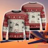 AH-64 Apache AH64 Aircraft AOP Red Ugly Christmas Sweater Christmas Gift Veteran 3D Sweater Product Photo 1