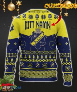 AIK IF Snowflakes Tree Custom Name Ugly Christmas Sweater New For Fans Gift Holidays Christmas 3 AIK IF Snowflakes Tree Custom Name Ugly Christmas Sweater New For Fans Gift Holidays Christmas - AIK IF 3D Sweater Christmas Photo 3