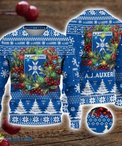 AJ Auxerre 3D Ugly Christmas Sweater Christmas Gift For Fans Men Women Christmas Sweater Product Photo 1