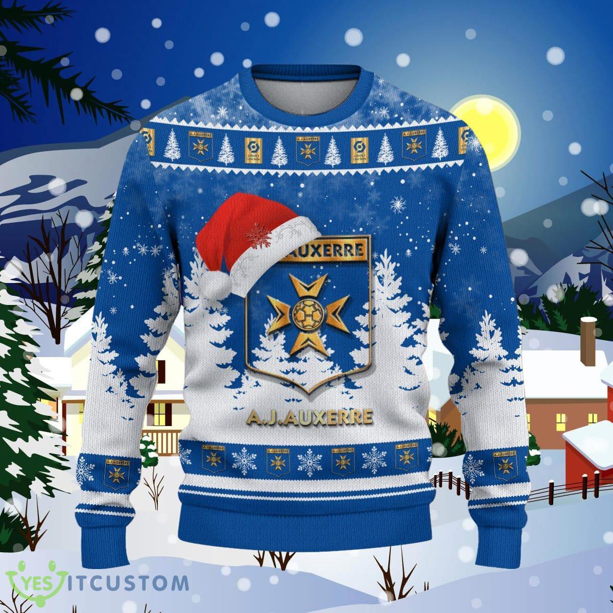 AJ Auxerre Ugly Christmas Sweater Best Gift For Men And Women 8 AJ Auxerre Ugly Christmas Sweater Best Gift For Men And Women Product Photo 2