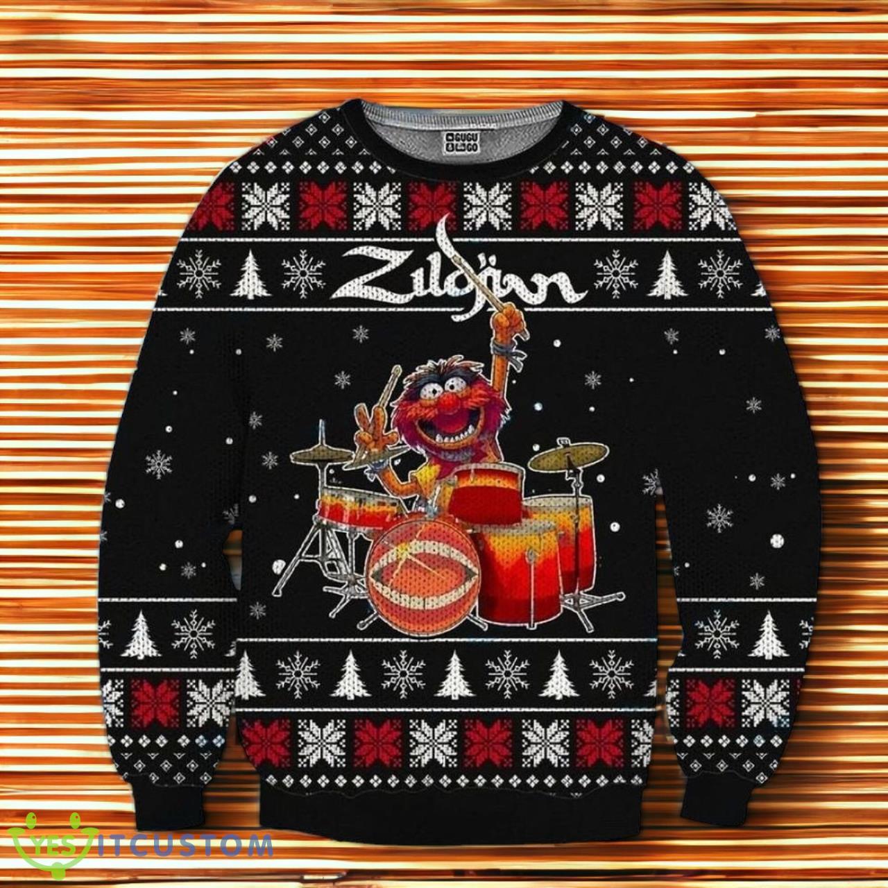 Animal Drummer The Muppets Christmas 3D Sweater 3 Animal Drummer The Muppets Christmas 3D Sweater Product Photo 1