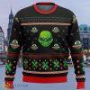 Area 51 Ugly Christmas Sweater, Alien Ugly Sweater Knitted, Alien UFO Ugly Christmas Sweater For Men Women Style Gift Product Photo 1