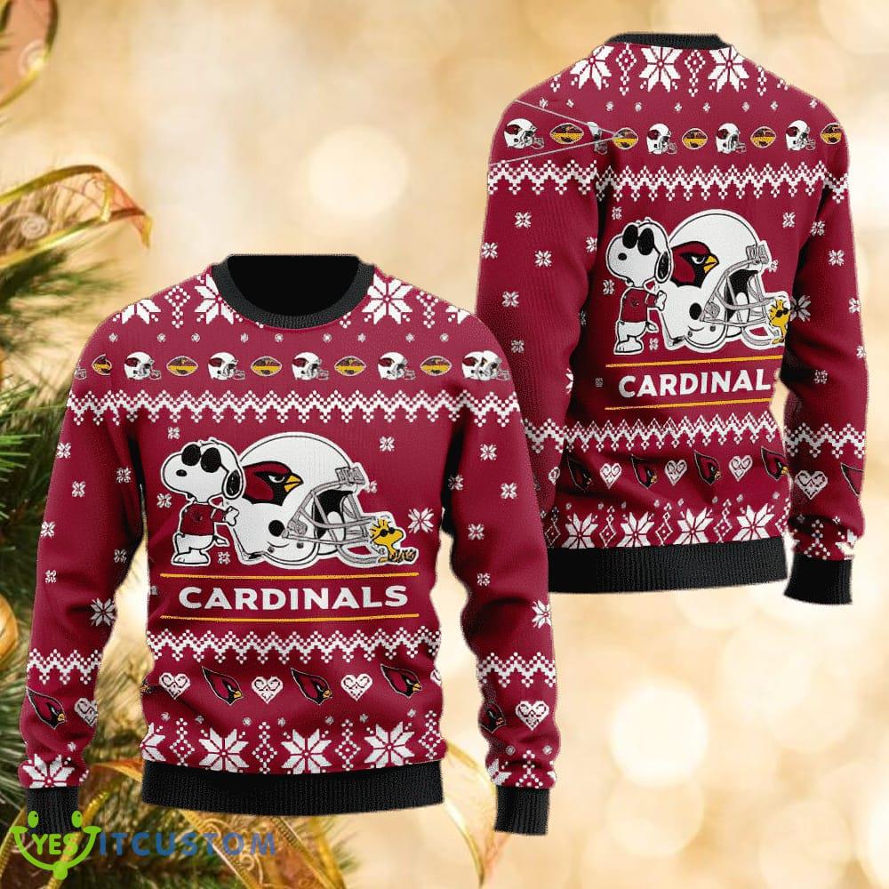Arizona Cardinals Cute The Snoopy Show Football Helmet Winter Ugly Xmas Sweater AOP For Men And Women 3 Arizona Cardinals Cute The Snoopy Show Football Helmet Winter Ugly Xmas Sweater AOP For Men And Women - Arizona Cardinals Cute The Snoopy Show Football Helmet Winter Ugly Xmas Sweater AOP For Men And Women
