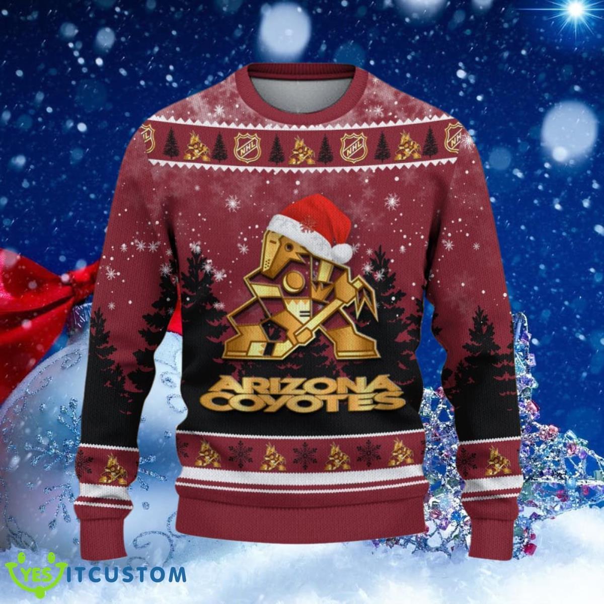 Arizona Coyotes Ugly Christmas Sweater Unique Gifts For Men Women 8 Arizona Coyotes Ugly Christmas Sweater Unique Gifts For Men Women Product Photo 2