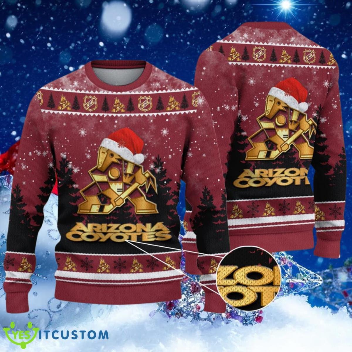 Arizona Coyotes Ugly Christmas Sweater Unique Gifts For Men Women 7 Arizona Coyotes Ugly Christmas Sweater Unique Gifts For Men Women Product Photo 1