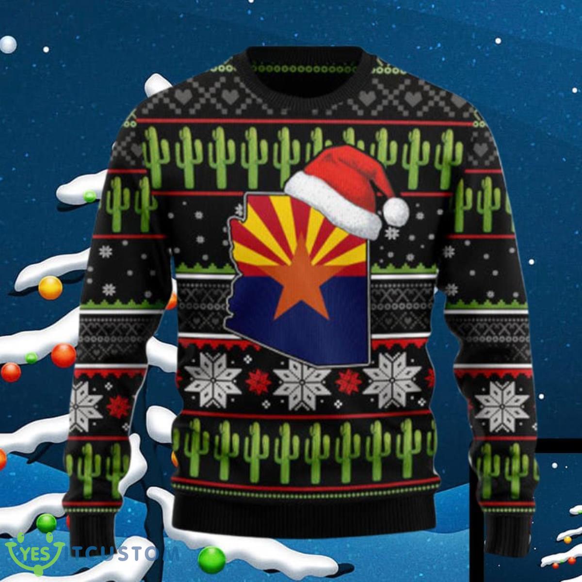 Arizona Saguaro Cactus Ugly Christmas Sweaters Best Gift For Men And Women 3 Arizona Saguaro Cactus Ugly Christmas Sweaters Best Gift For Men And Women Product Photo 1
