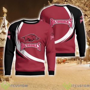 Arkansas Razorbacks Simple Vintage 3D Sweater Christmas Gift For Fans Product Photo 1