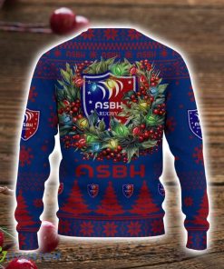 AS Beziers Herault 3D Ugly Christmas Sweater Christmas Gift For Fans Men Women Christmas Sweater Product Photo 3
