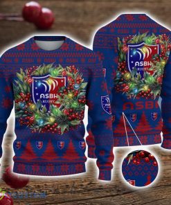 AS Beziers Herault 3D Ugly Christmas Sweater Christmas Gift For Fans Men Women Christmas Sweater Product Photo 1