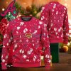 Atlanta Braves Style Santa Reindeer Rides Ugly Christmas Sweater For Holidays - Atlanta Braves Style Santa Reindeer Rides Ugly Christmas Sweater For Holidays