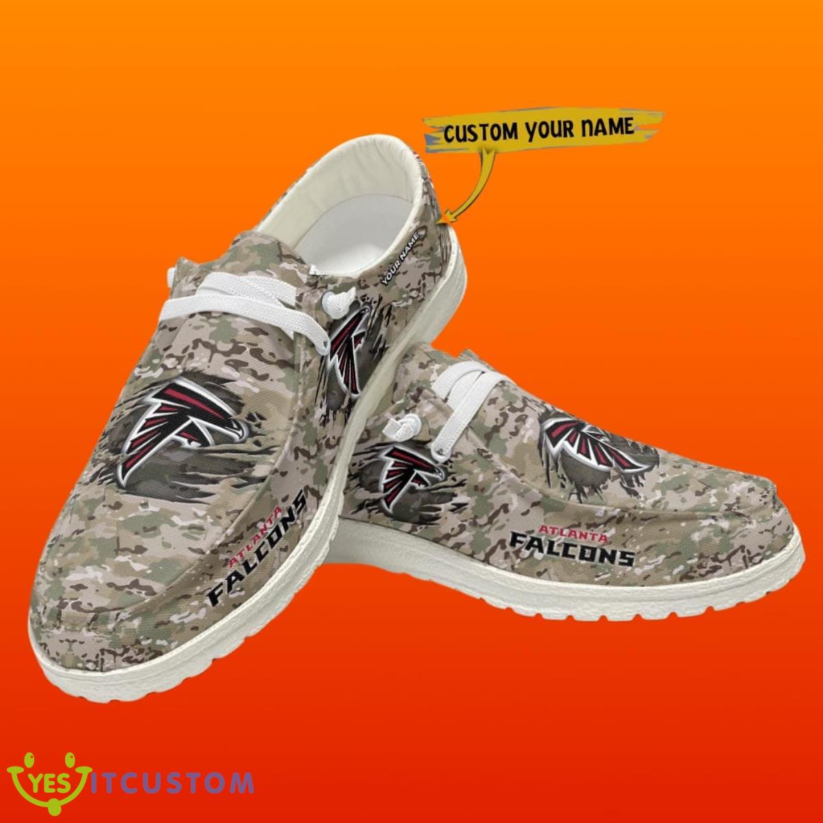 Atlanta Falcons Custom Name Loafer Shoes Unique Gift 3 Atlanta Falcons Custom Name Loafer Shoes Unique Gift Product Photo 1