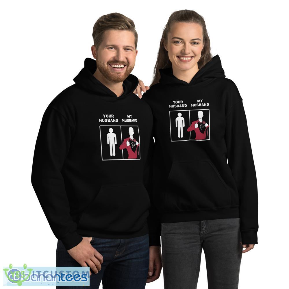 Atlanta Falcons Your Husband My Husband T Shirt, Christmas Sweatshirt 13 Atlanta Falcons Your Husband My Husband T Shirt, Christmas Sweatshirt - 18500 Unisex Heavy Blend Hooded Sweatshirt