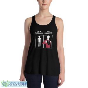 Atlanta Falcons Your Husband My Husband T Shirt, Christmas Sweatshirt 9 Atlanta Falcons Your Husband My Husband T Shirt, Christmas Sweatshirt - 8800 Women's Flowy Racerback Tank