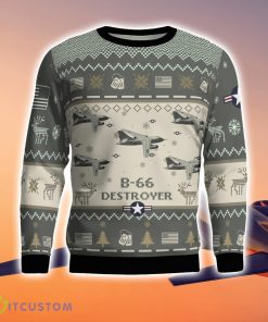 B-66 Destroyer B66 Aircraft New Trend Veteran Sweater Ugly Christmas Sweater Gift For Christmas Product Photo 2