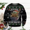 Baby Yoda He Protects He Attacks Ugly Christmas Sweater For Men And Women Product Photo 1