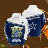Baby Yoda Hug Dallas Cowboys 3D Hoodie Impressive Gift For Men Women Product Photo 1