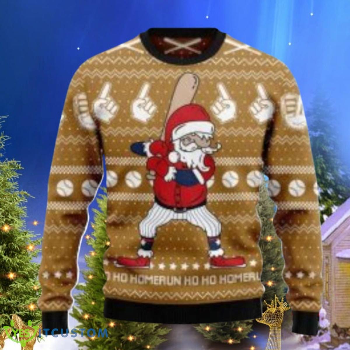Baseball Ho Ho Homerun Ugly Christmas Sweaters Best Gift For Men And Women 3 Baseball Ho Ho Homerun Ugly Christmas Sweaters Best Gift For Men And Women Product Photo 1