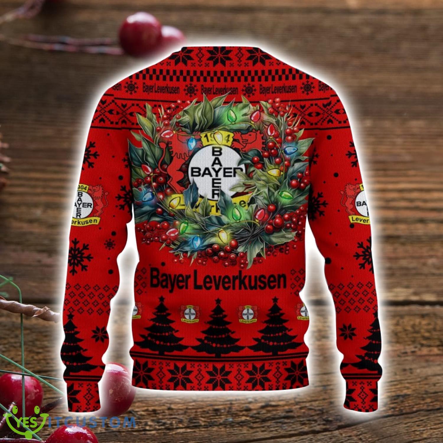 Bayer 04 Leverkusen 3D Ugly Christmas Sweater Christmas Gift For Fans Men Women Christmas Sweater 3 Bayer 04 Leverkusen 3D Ugly Christmas Sweater Christmas Gift For Fans Men Women Christmas Sweater Product Photo 3