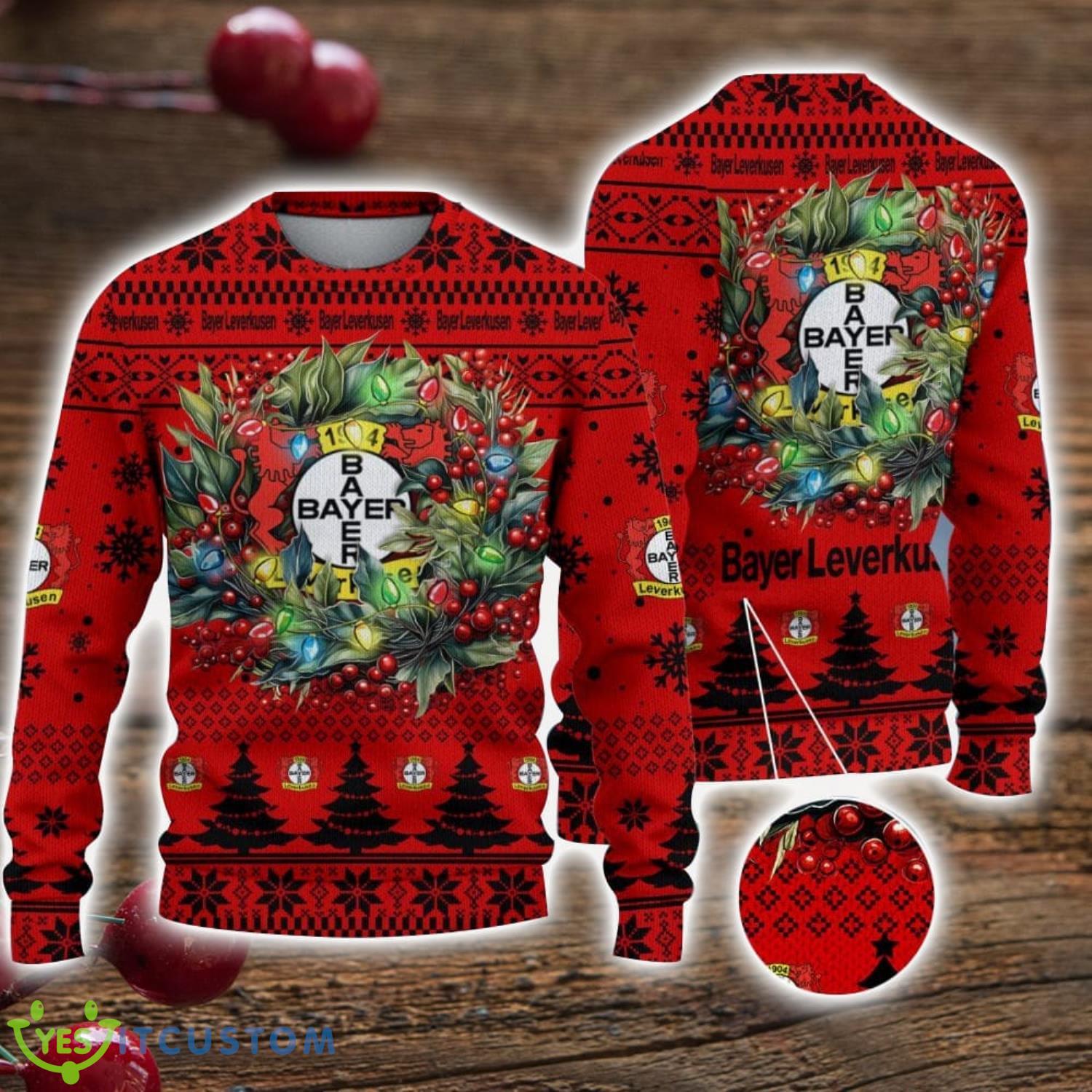 Bayer 04 Leverkusen 3D Ugly Christmas Sweater Christmas Gift For Fans Men Women Christmas Sweater 7 Bayer 04 Leverkusen 3D Ugly Christmas Sweater Christmas Gift For Fans Men Women Christmas Sweater Product Photo 1