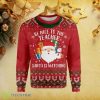 Be Nice To Your Teacher Santa Is Watching Ugly Christmas Sweater Best Gift For Men Women Product Photo 1