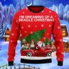 Beagle And Red Truck Ugly Christmas Sweaters Best Gift For Men And Women Product Photo 1