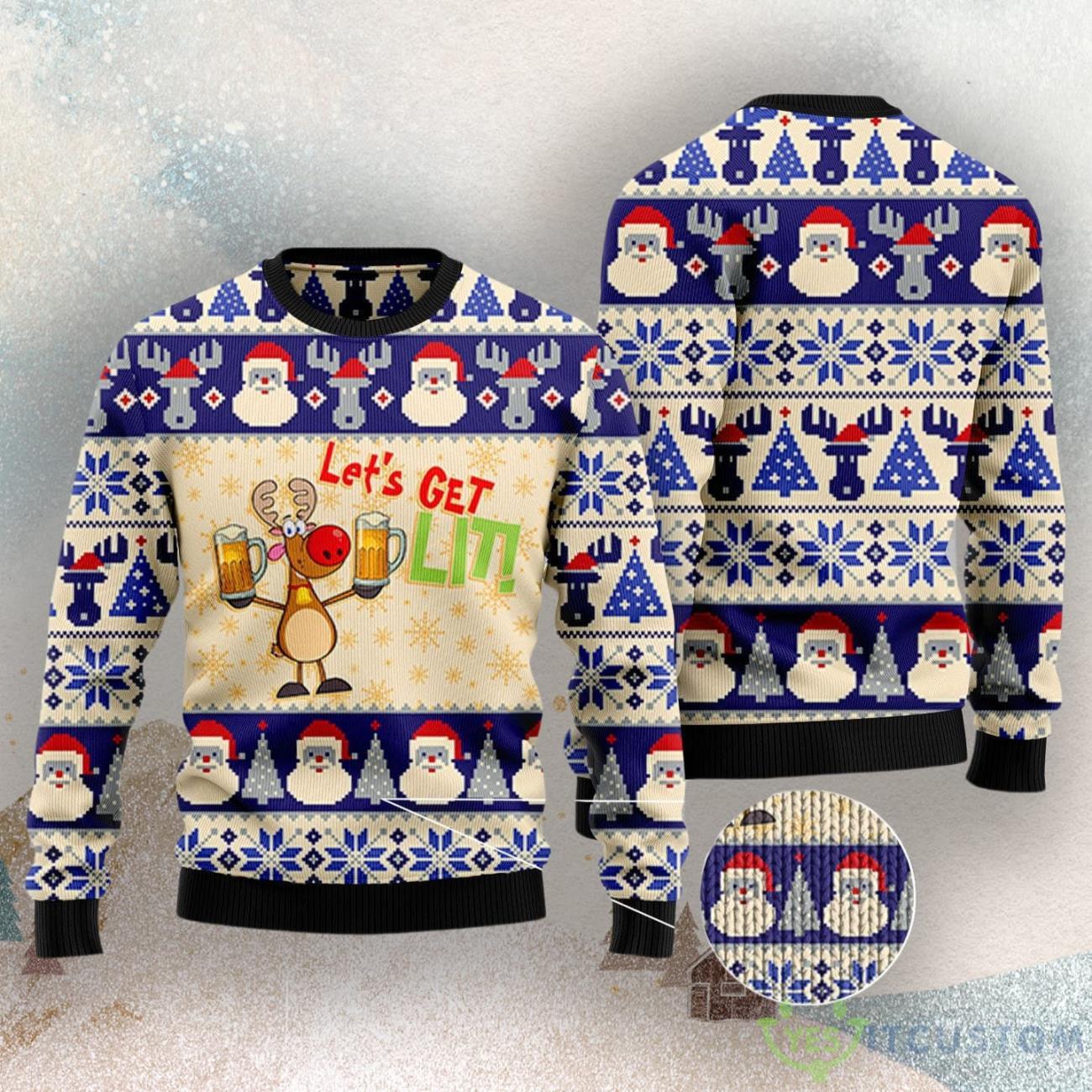 Beer Ugly Christmas Sweater 3 Beer Ugly Christmas Sweater Product Photo 1