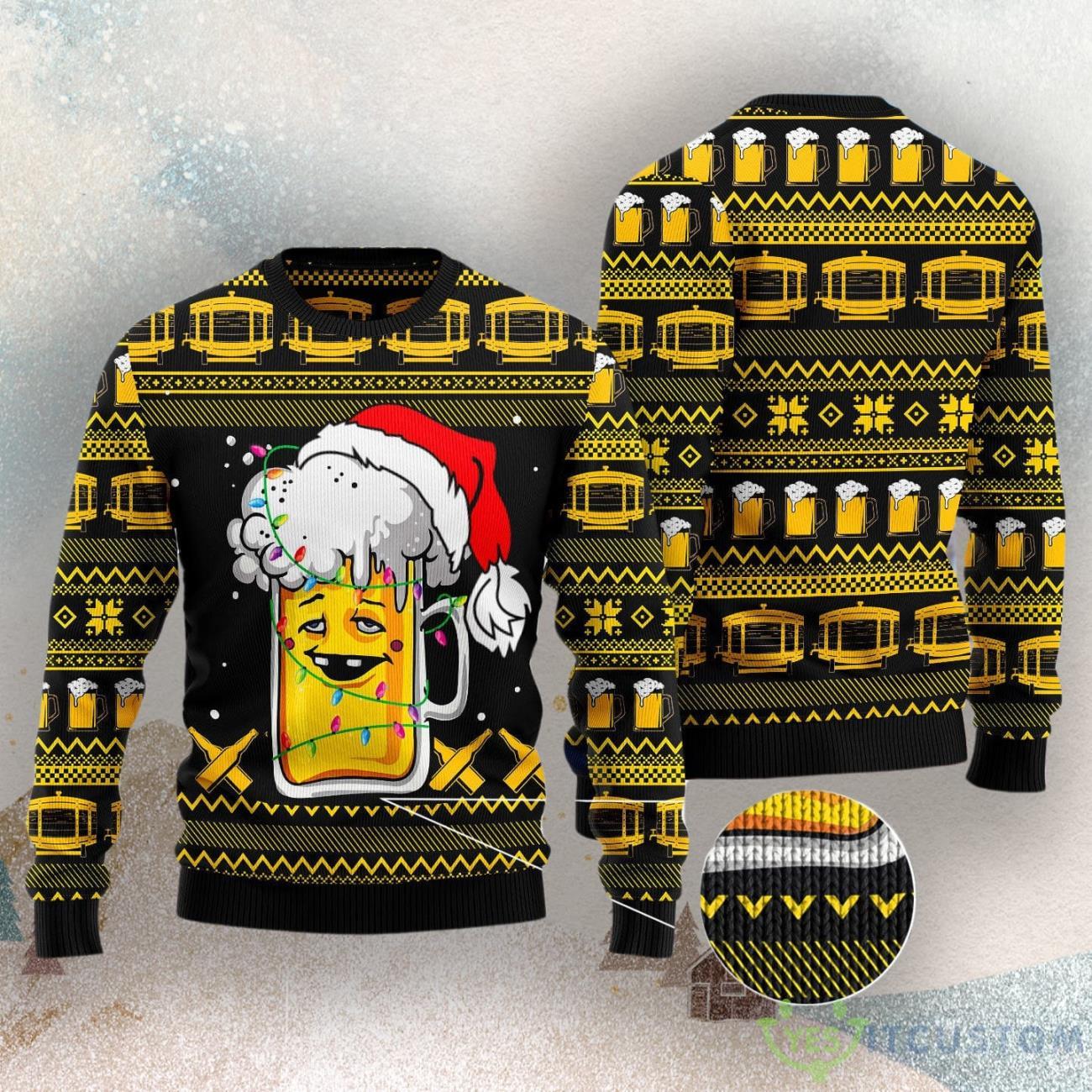 Beer Xmas Ugly Christmas Sweater 3 Beer Xmas Ugly Christmas Sweater Product Photo 3