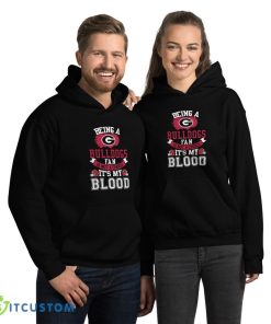 Being a Georgia Bulldogs fan is not a choice, It's my Blood T Shirt, Christmas Sweatshirt 7 Being a Georgia Bulldogs fan is not a choice, It's my Blood T Shirt, Christmas Sweatshirt - 18500 Unisex Heavy Blend Hooded Sweatshirt