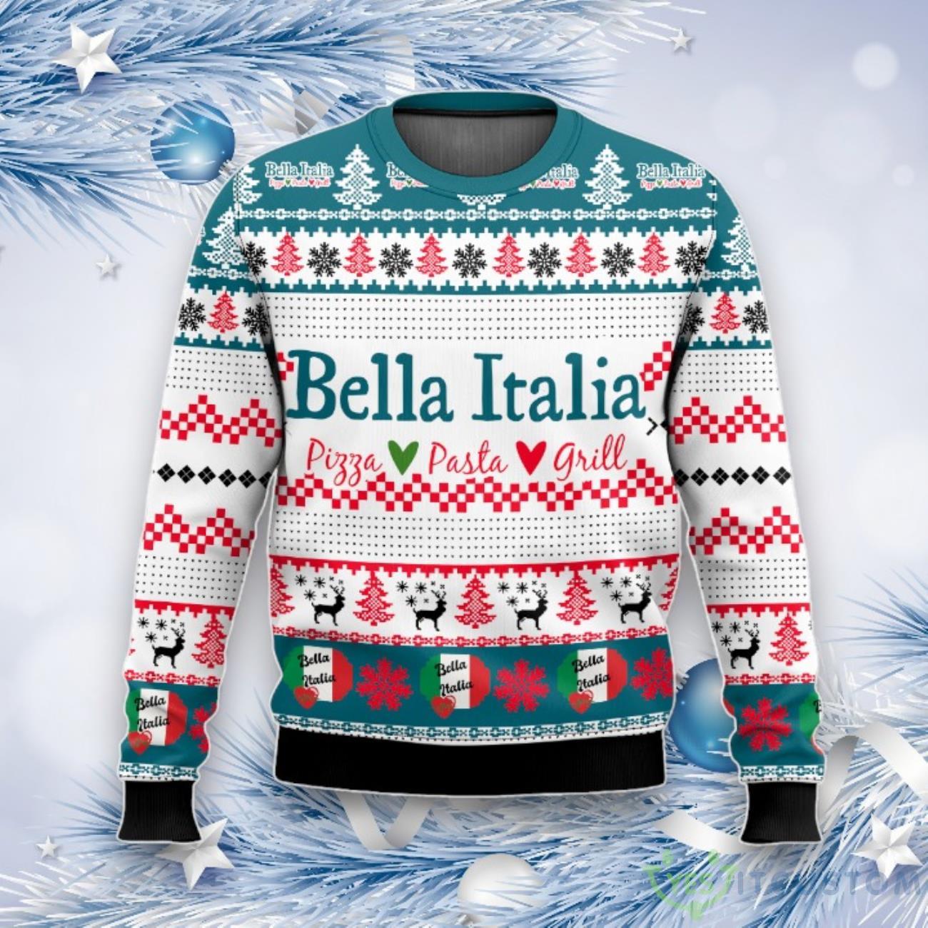 Bella Italia Ugly Sweater Ugly Christmas Sweater For Men Women 3 Bella Italia Ugly Sweater Ugly Christmas Sweater For Men Women Product Photo 1