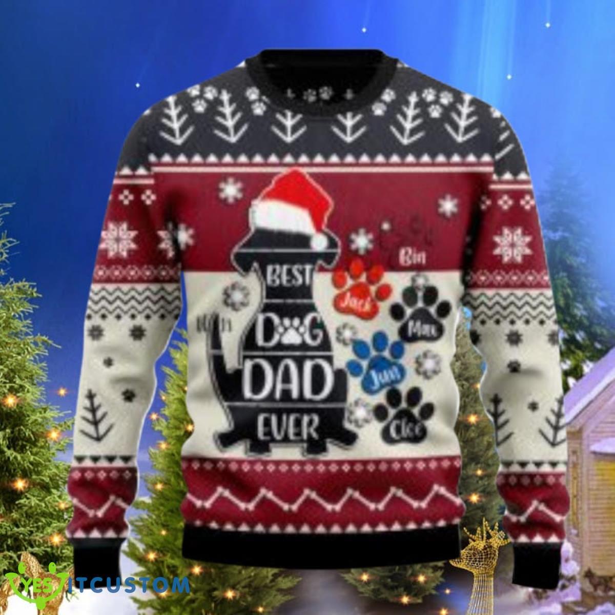 Best Dog Dad Ever Ugly Christmas Sweaters Best Gift For Men And Women 3 Best Dog Dad Ever Ugly Christmas Sweaters Best Gift For Men And Women Product Photo 1