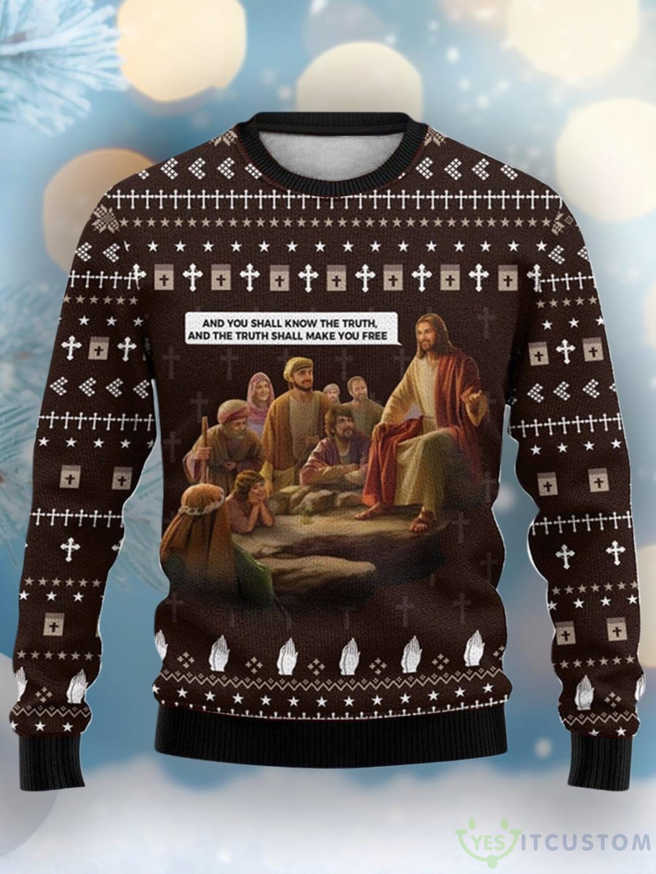 Best Gift For Christmas Jesus Custom Crewneck Ugly Sweater 5 Best Gift For Christmas Jesus Custom Crewneck Ugly Sweater Product Photo 1