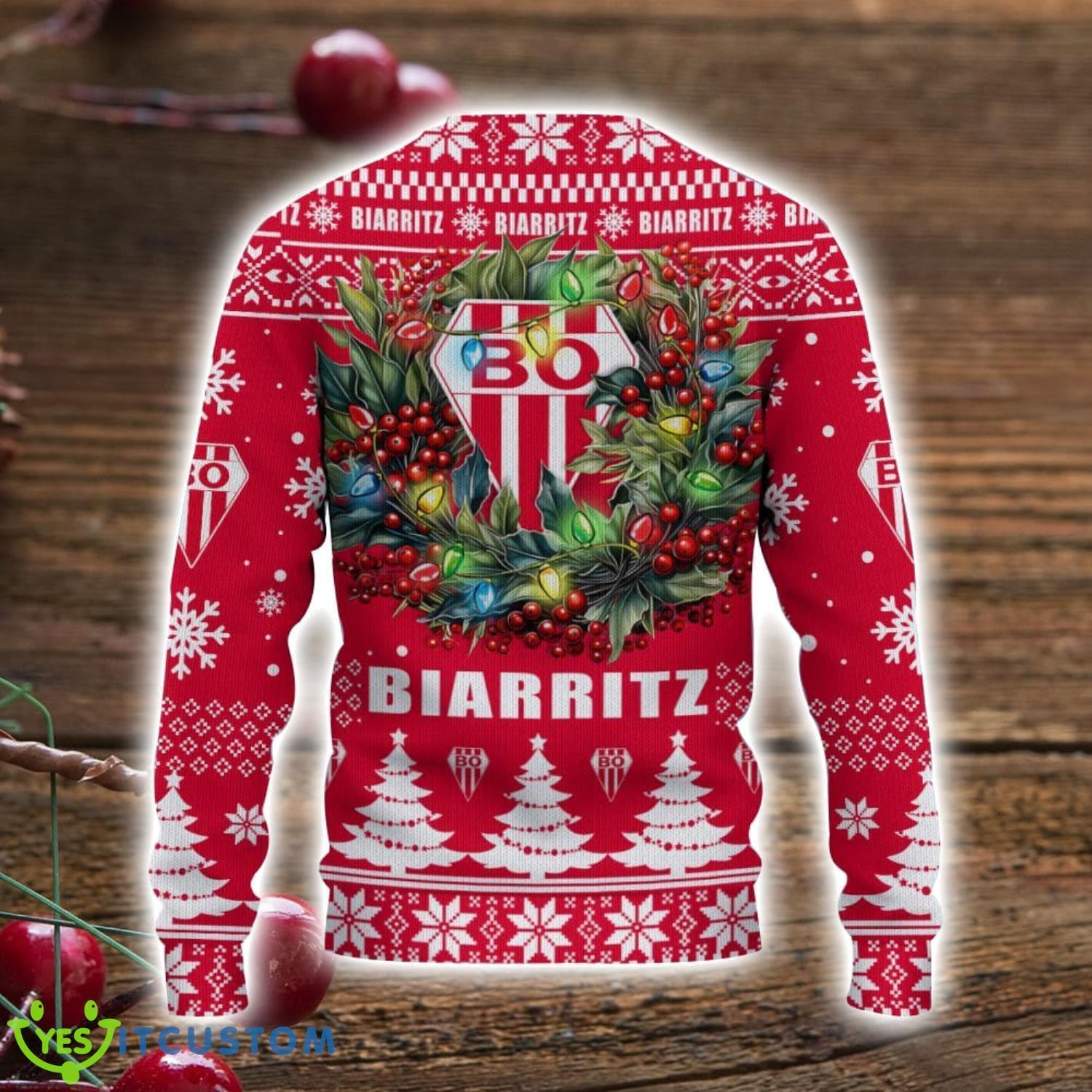 Biarritz Olympique 3D Ugly Christmas Sweater Christmas Gift For Fans Men Women Christmas Sweater 3 Biarritz Olympique 3D Ugly Christmas Sweater Christmas Gift For Fans Men Women Christmas Sweater Product Photo 3