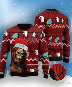 Bigfoot Done Ugly Christmas Sweater Product Photo 2