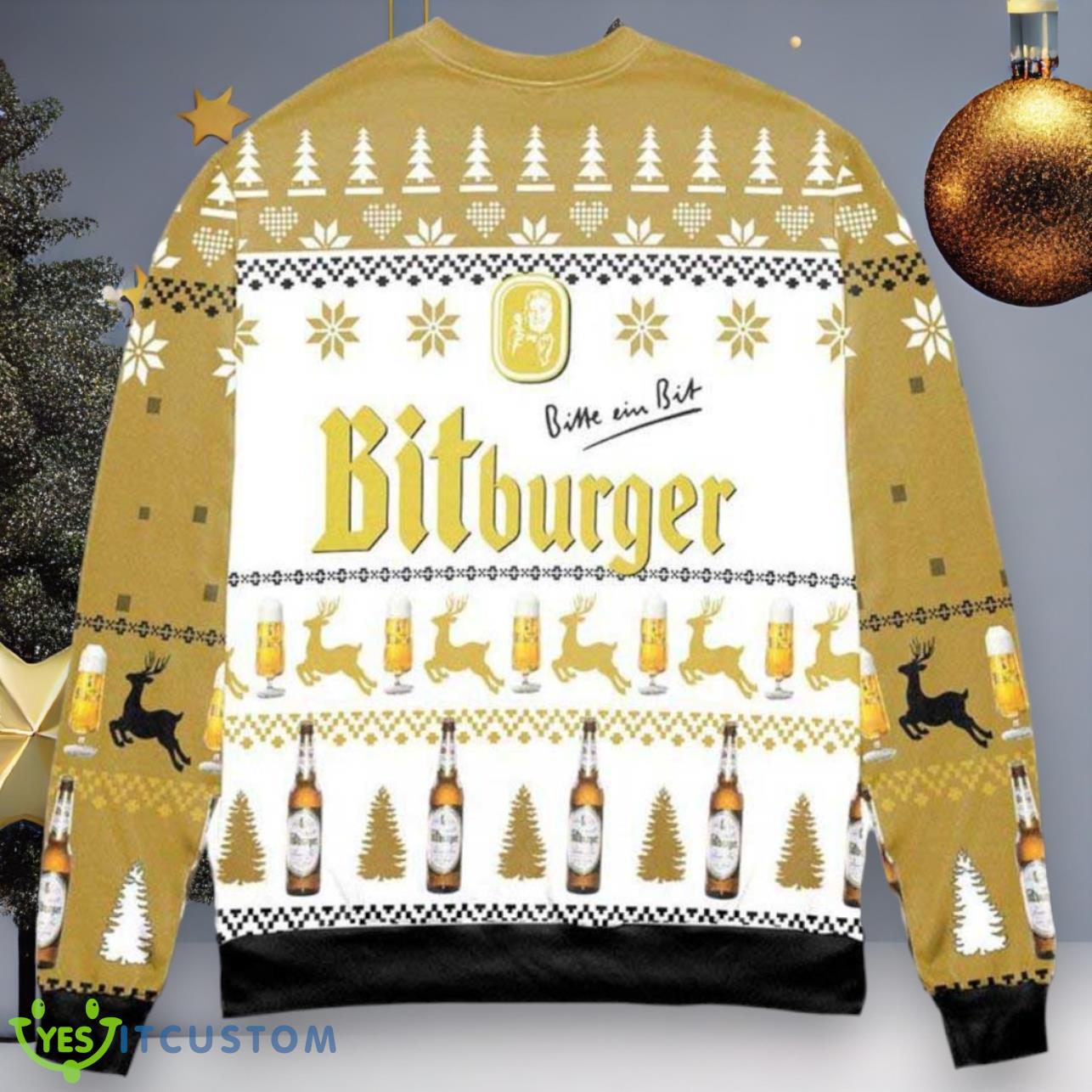 Bitburger Radler Beer Ugly Christmas Sweater 3 Bitburger Radler Beer Ugly Christmas Sweater Product Photo 1