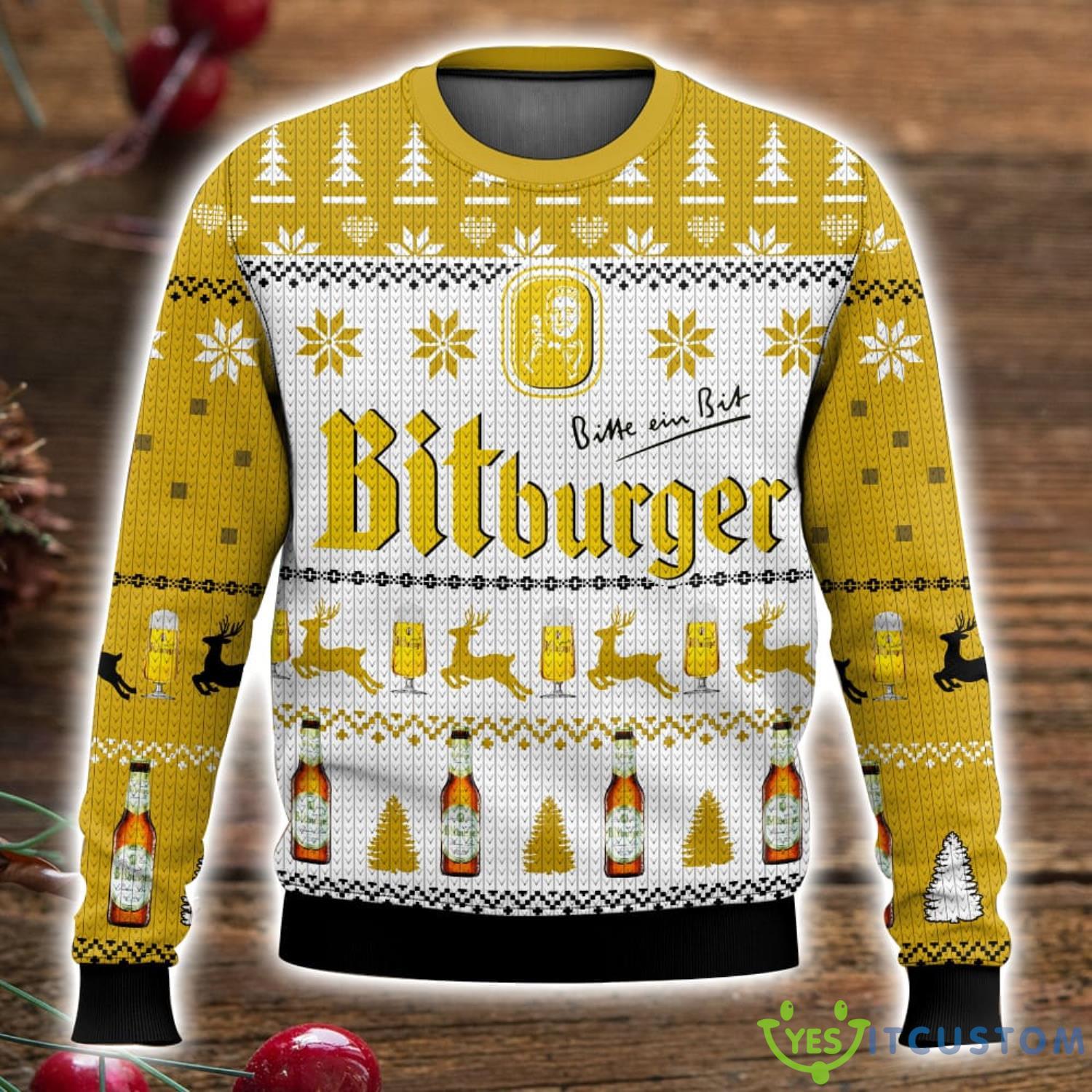 Bitburger Ugly Sweater 3D All Over Printed Christmas Sweater Gift 5 Bitburger Ugly Sweater 3D All Over Printed Christmas Sweater Gift Product Photo 1