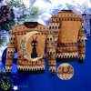 Black Cat I Love You To The Moon And Back Ugly Christmas Sweater Product Photo 1