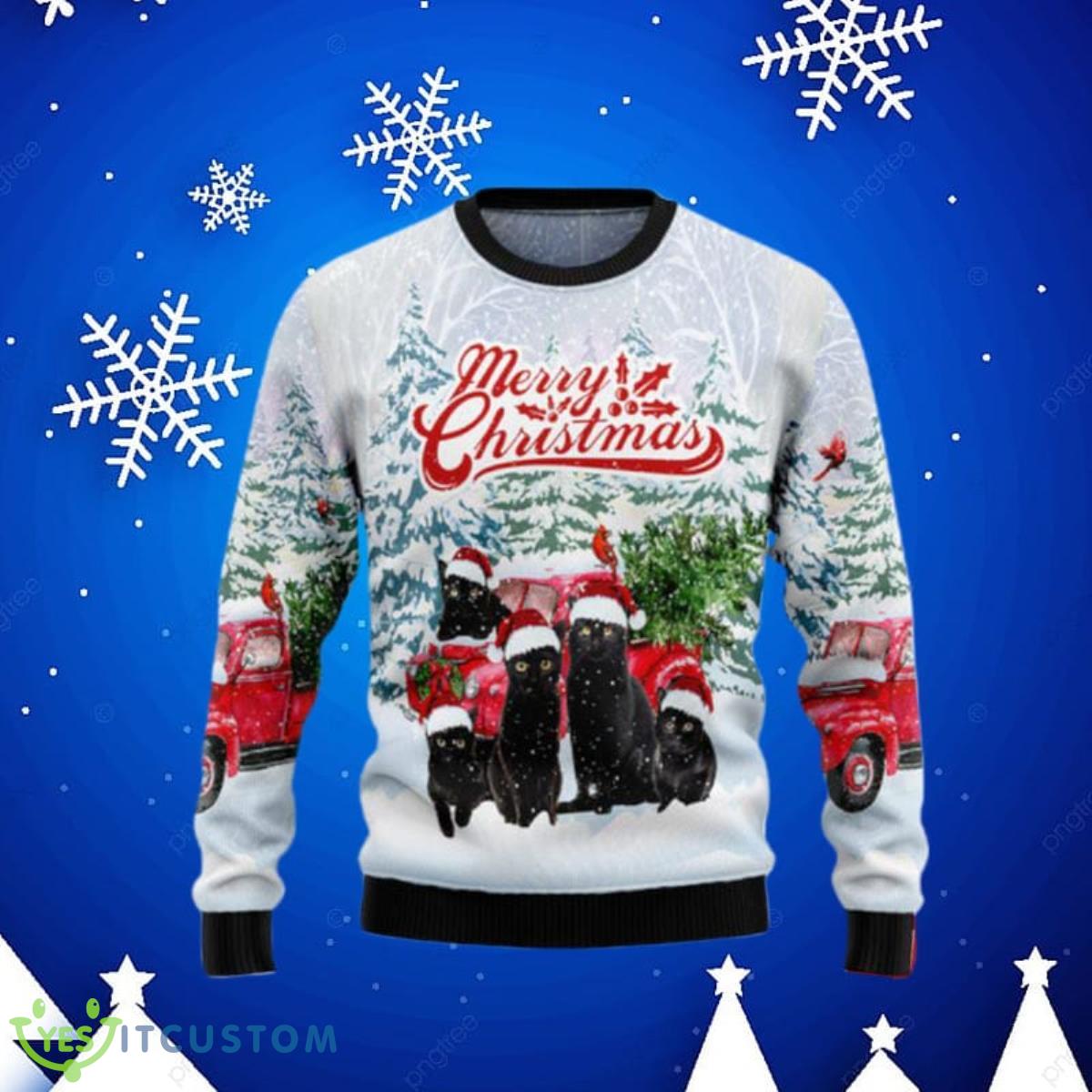 Black Cat Merry Christmas Ugly Christmas Sweaters Special Gift For Men And Women 3 Black Cat Merry Christmas Ugly Christmas Sweaters Special Gift For Men And Women Product Photo 1