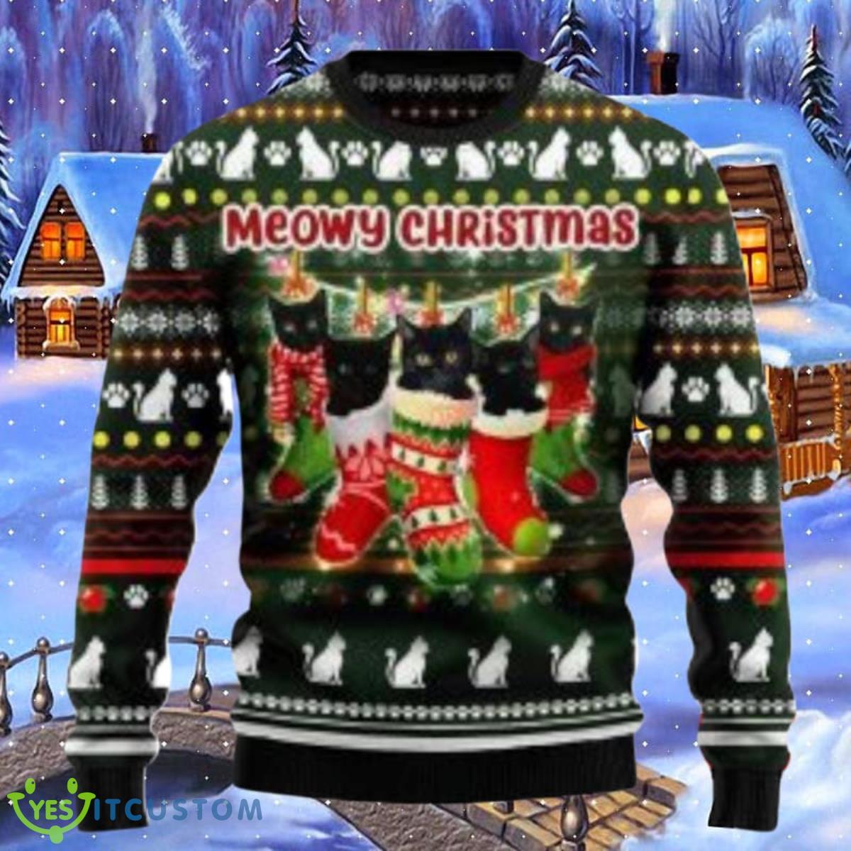 Black Cat Socks Meowy Christmas Ugly Christmas Sweaters Best Gift For Men And Women 3 Black Cat Socks Meowy Christmas Ugly Christmas Sweaters Best Gift For Men And Women Product Photo 1