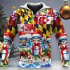 Blue Crabs Merry Christmas Maryland Hoodie Blue Crab Maryland 2023 Christmas Gifts Product Photo 1