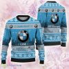 BMW Logo Car Ugly Christmas 3D Sweater Gift For Fans - BMW Logo Car Ugly Christmas 3D Sweater Gift For Fans