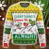 Bob Marley Everything’s Gonna Be Alright 3D Ugly Christmas Sweater Men And Women Christmas Gift Sweater Product Photo 1