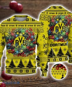 Borussia Dortmund 3D Ugly Christmas Sweater Christmas Gift For Fans Men Women Christmas Sweater Product Photo 1