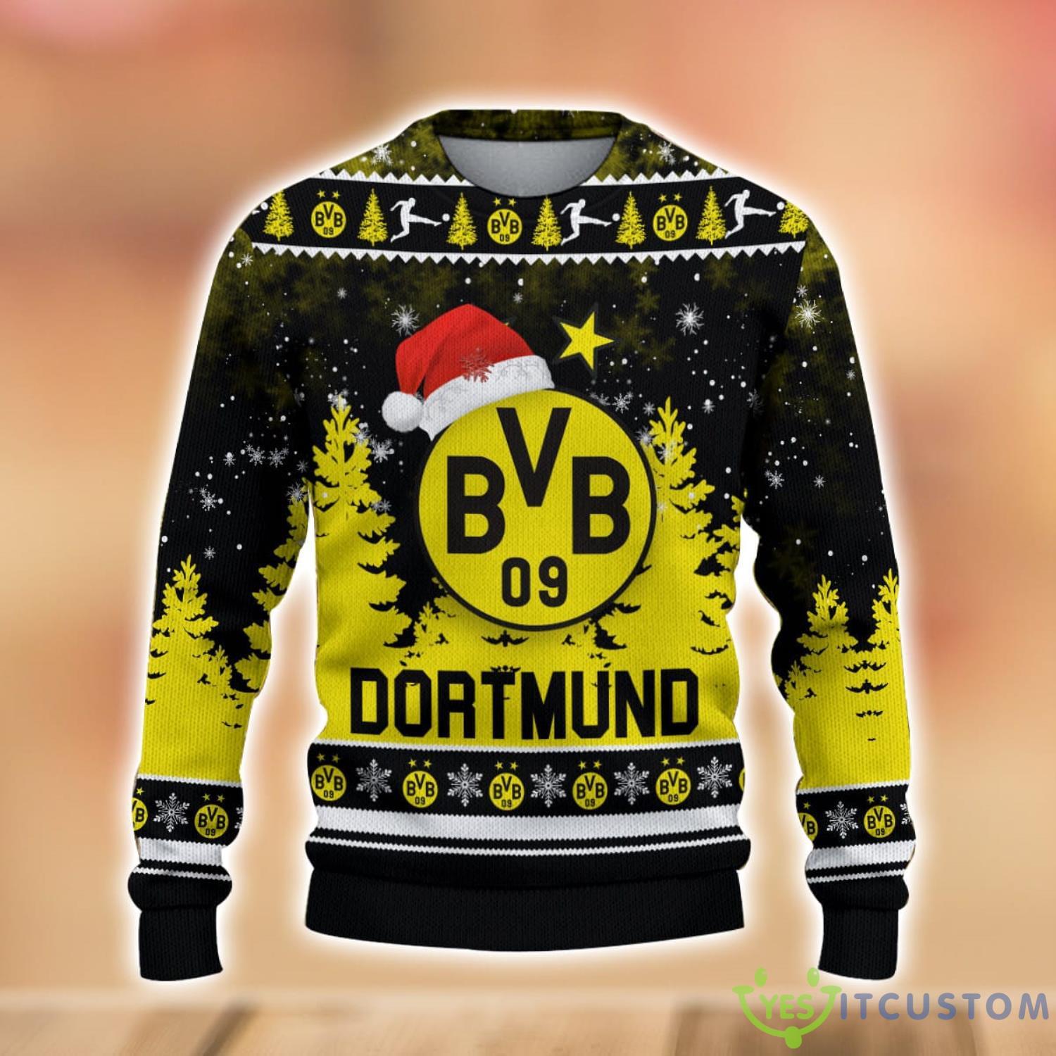 Borussia Dortmund Christmas Sweater For Men And Women Ugly Sweater 8 Borussia Dortmund Christmas Sweater For Men And Women Ugly Sweater Product Photo 2